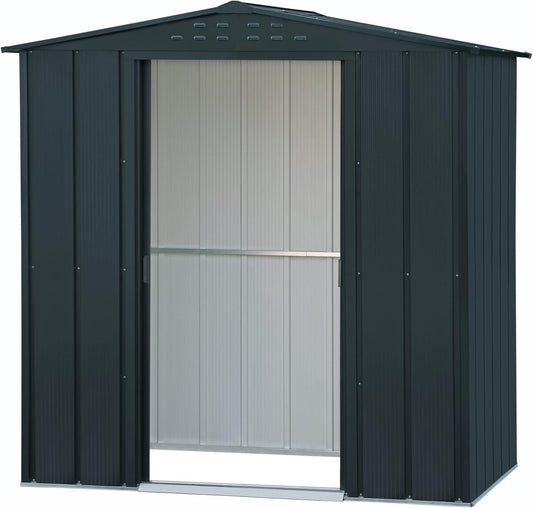 Duramax - Caseta Jardín - Top Atenea 6x4 - Metal - Color Gris Antracita_0