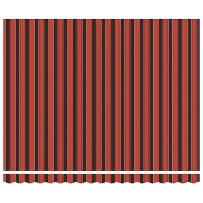 Toldo Retráctil Aluminio Y Tela Naranja Y Marrón 4x3 M_5