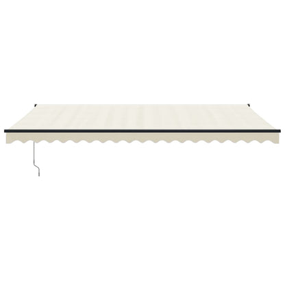 Toldo Retráctil Aluminio Y Tela Color Crema 5x3 M_2