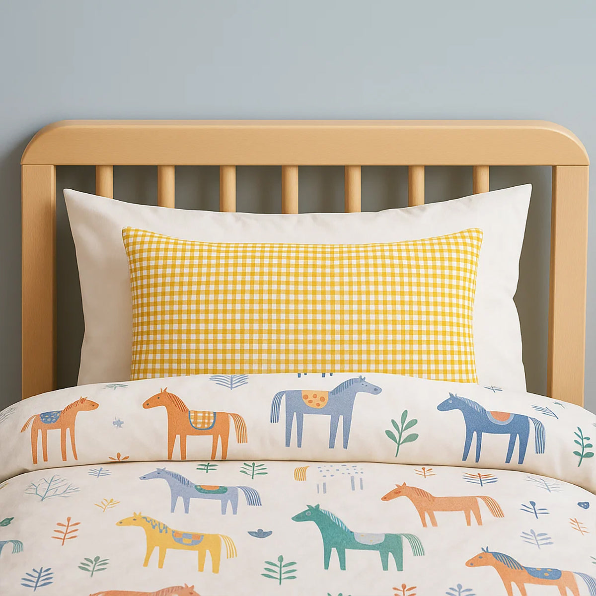 Cojín Rectangular De Algodón Orgánico Vichy