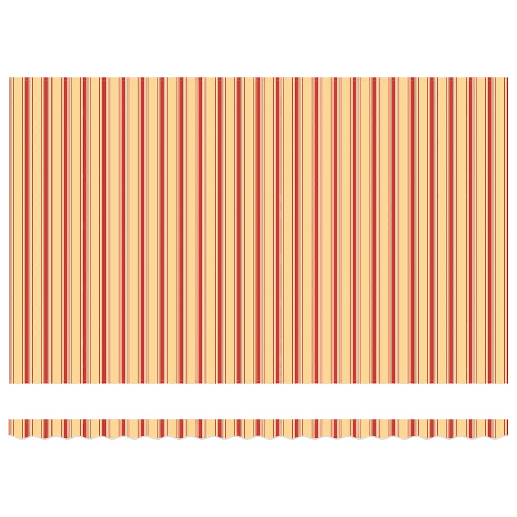 Toldo Retráctil Aluminio Y Tela Amarillo Y Blanco 5x3 M_5