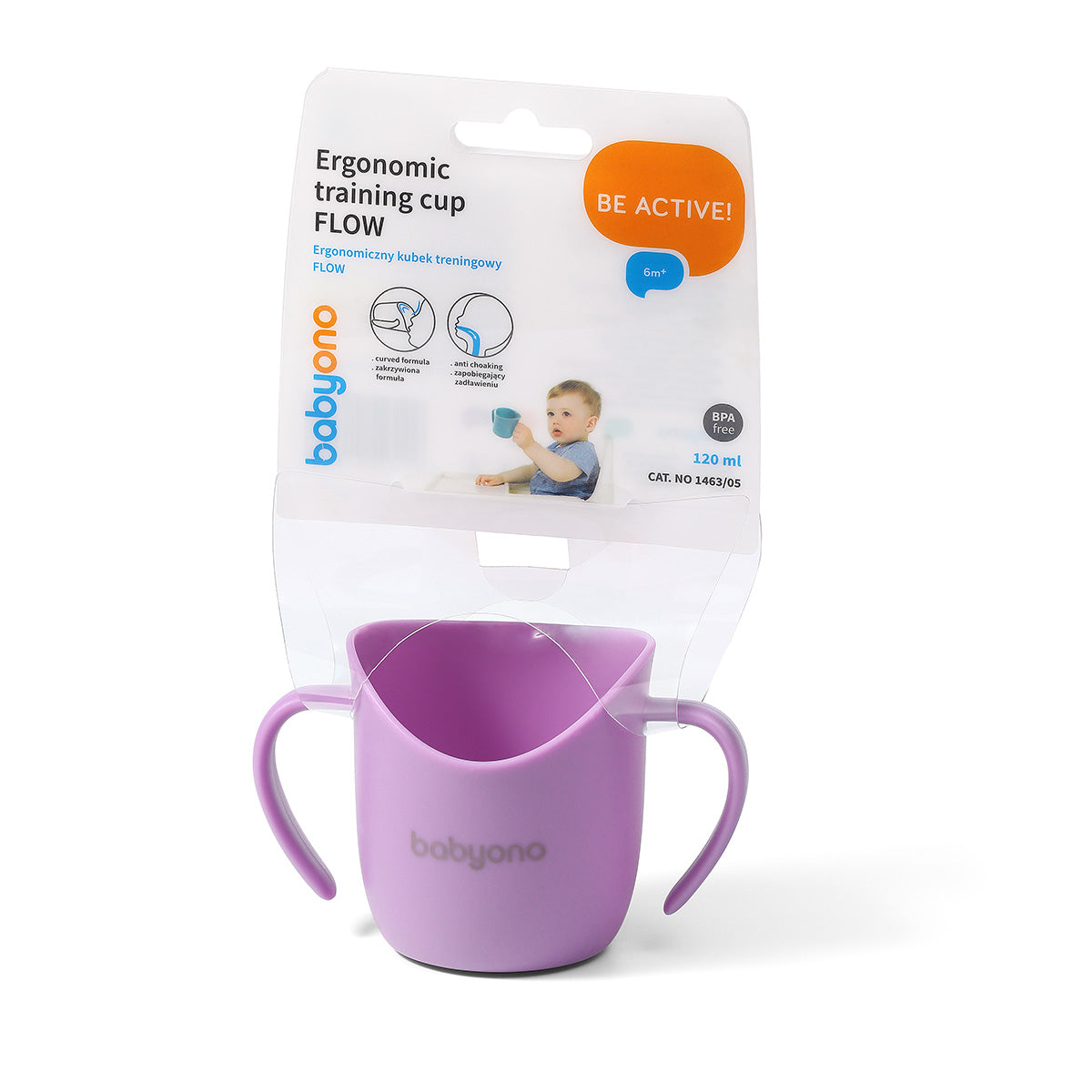 Taza Infantil Ergonomica Flow 120 Ml Violet_2