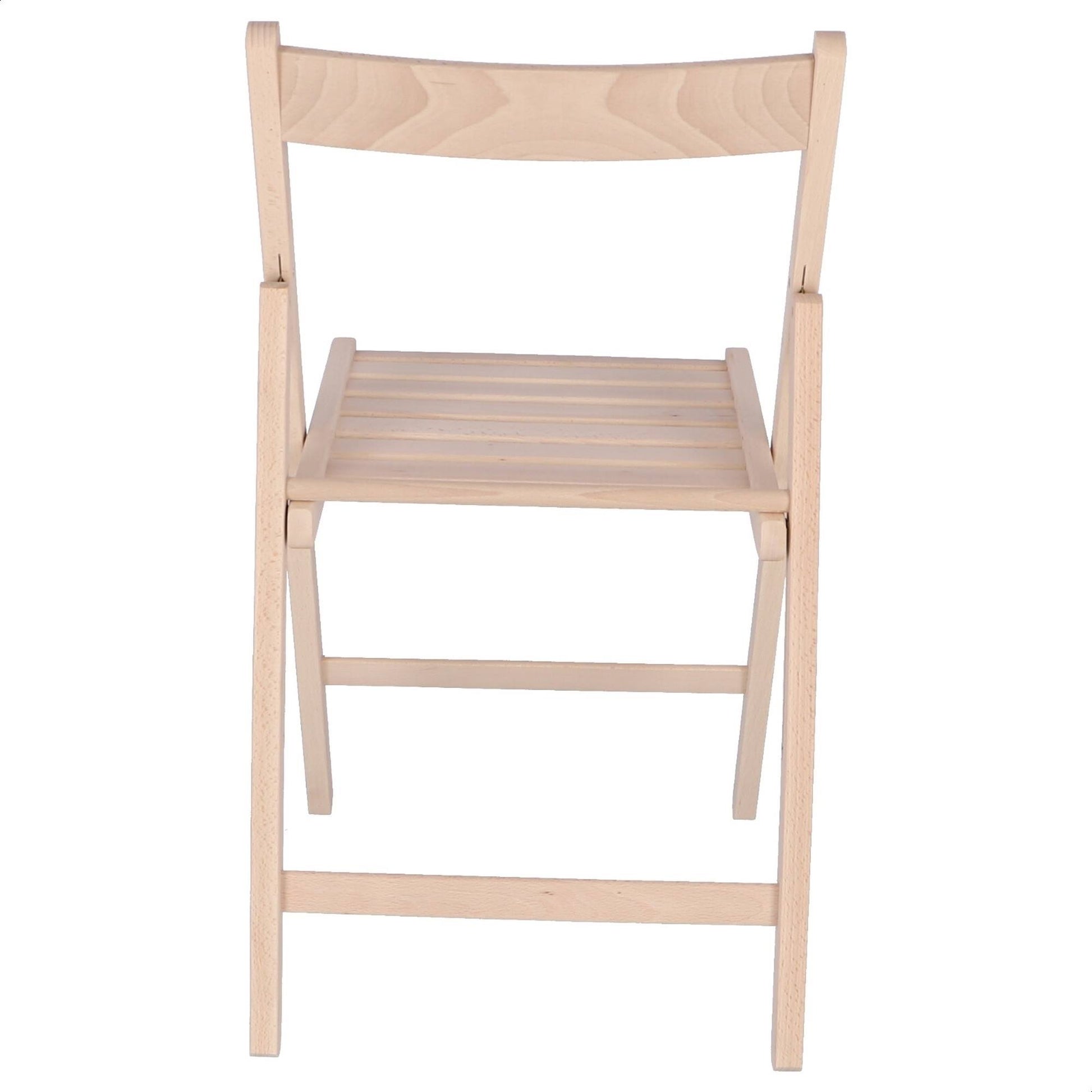 Well Home Mobiliario & Decoración - Pack 4 Sillas Bas En Madera De Haya, Acabado Sin Barniz