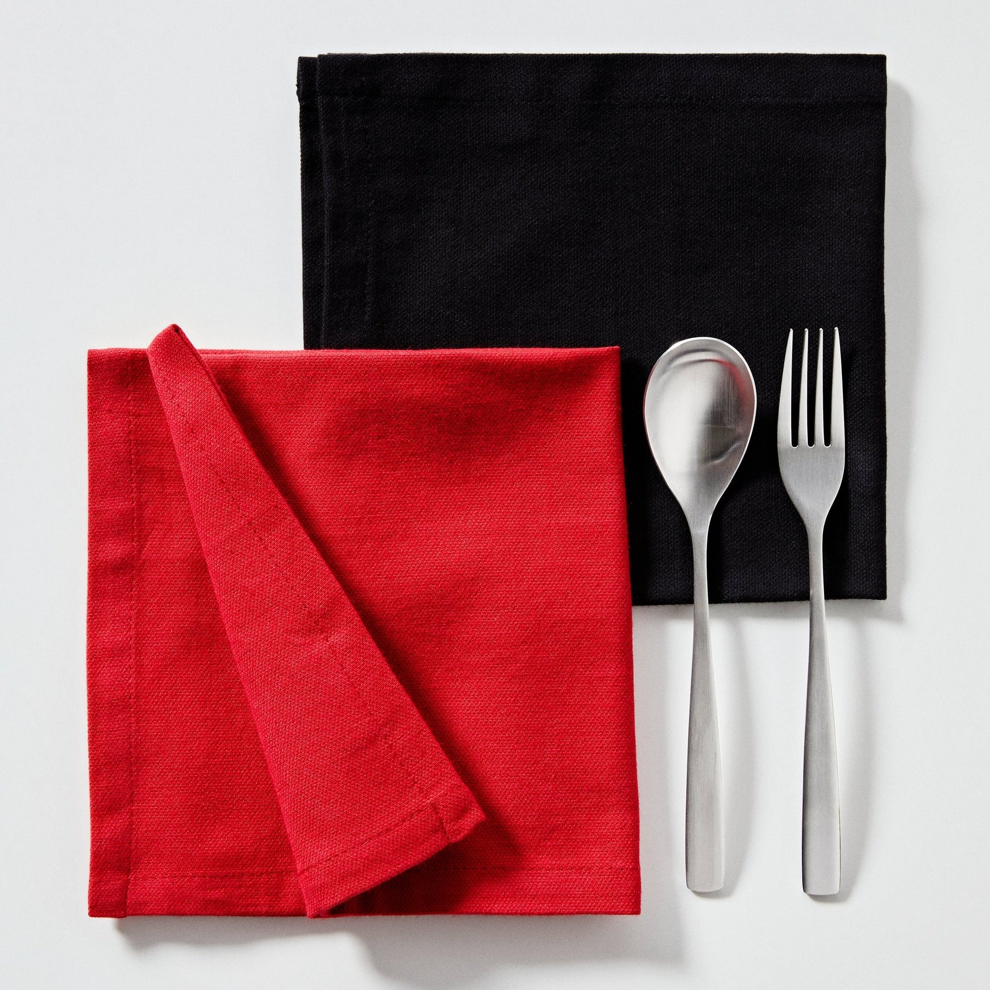 Set 4pzs Servilleta 40x40cm 100% Algodon 190gsm Negros Benetton