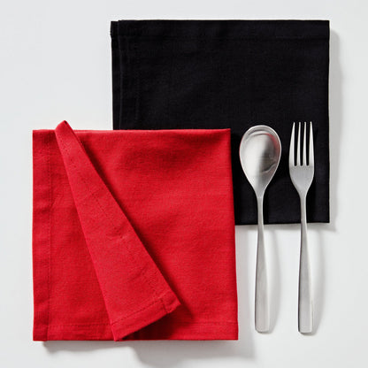 Set 4pzs Servilleta 40x40cm 100% Algodon 190gsm Negros Benetton
