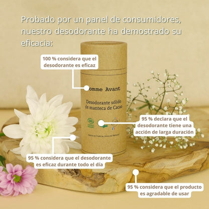 Desodorante sólido con manteca de cacao Comme Avant 60 g