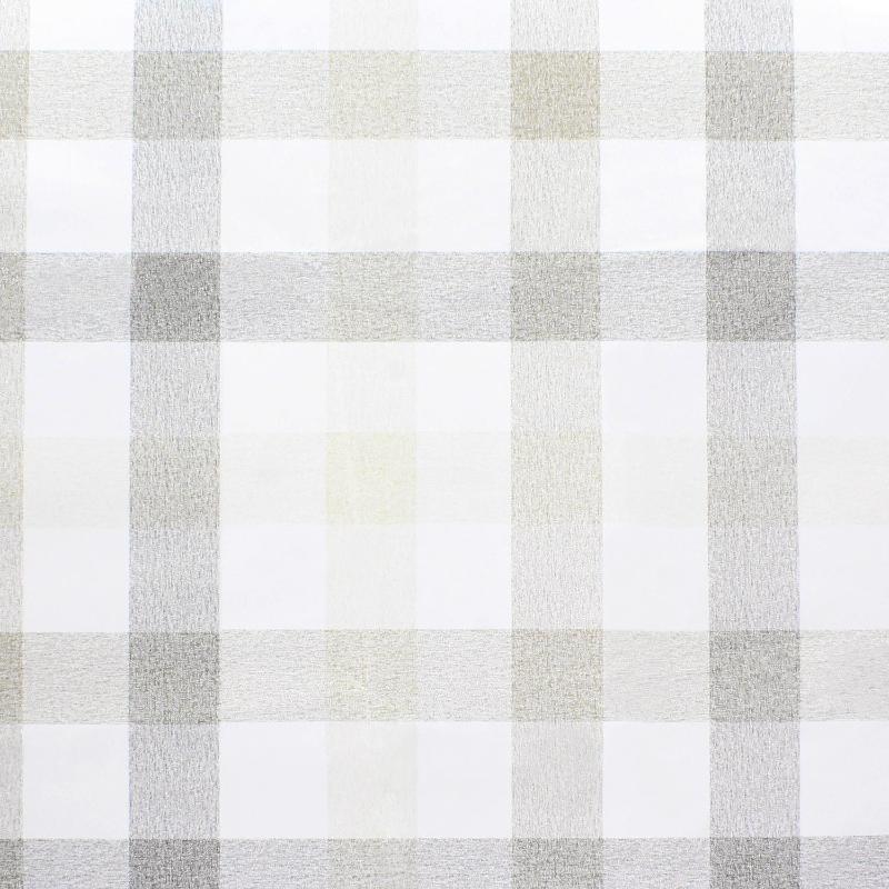 Mantel Hule Rectangular Cuadros Beis. Impermeable Antimanchas Pvc 140 Cm. X 20 Metros. Rollo Recortable. Interior Y Exterior