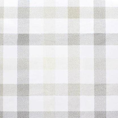 Mantel Hule Rectangular Cuadros Beis. Impermeable Antimanchas Pvc 140 Cm. X 20 Metros. Rollo Recortable. Interior Y Exterior