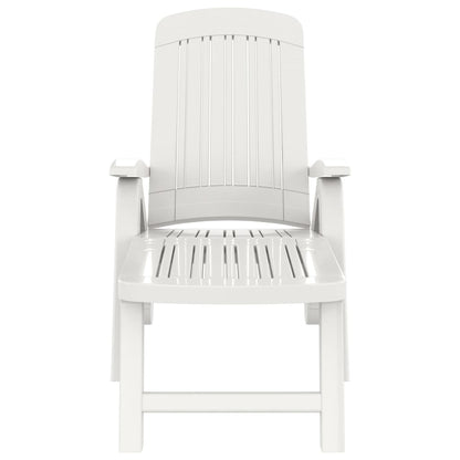 Tumbona Plegable Polipropileno Blanca_2