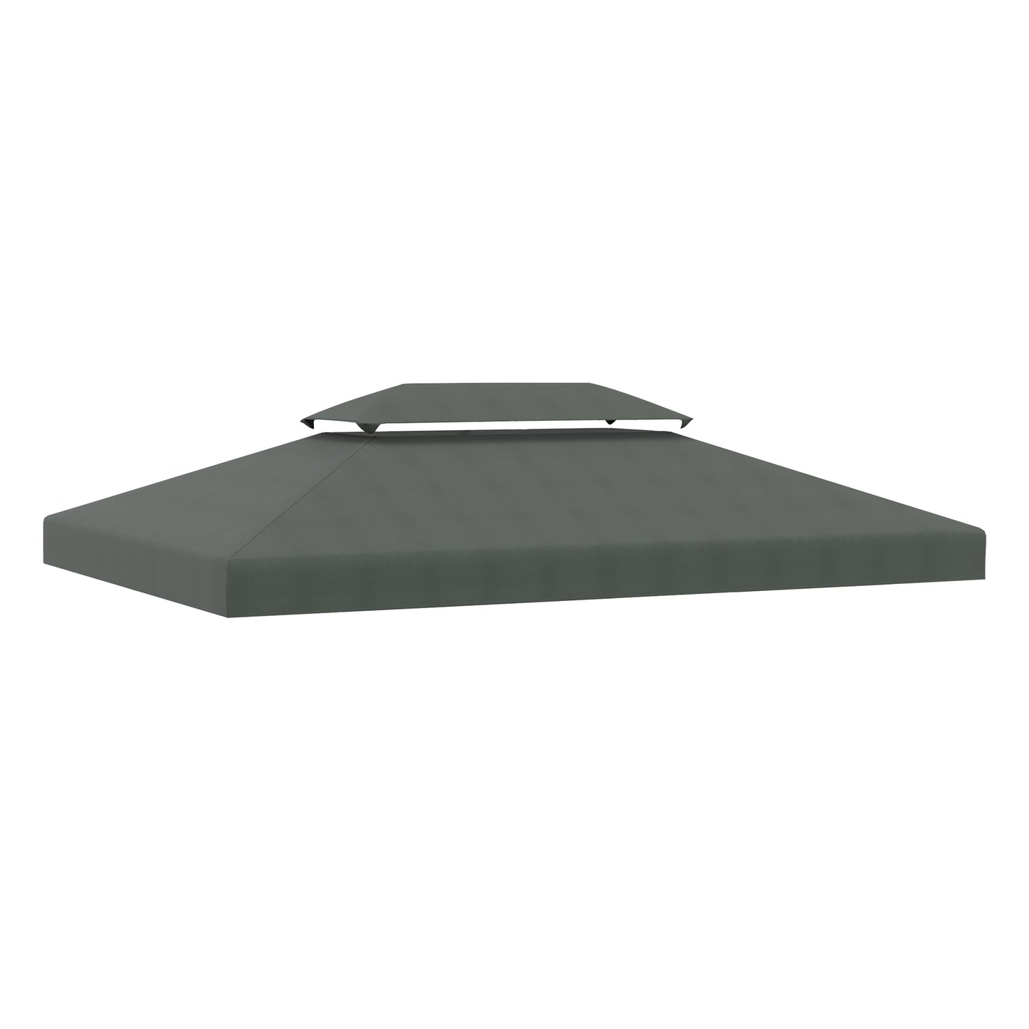 Outsunny Techo De Repuesto 4x3 M Para Cenador Jardín Exterior 2 Niveles Gris_0