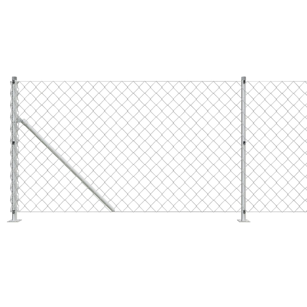Cerca De Alambre Con Brida Plateada 1,1x10 M / Vetonek_4