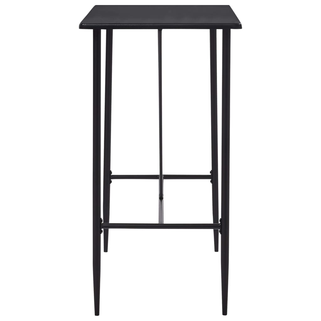 Mesa Alta De Cocina Mdf Negro 120x60x110 Cm_1