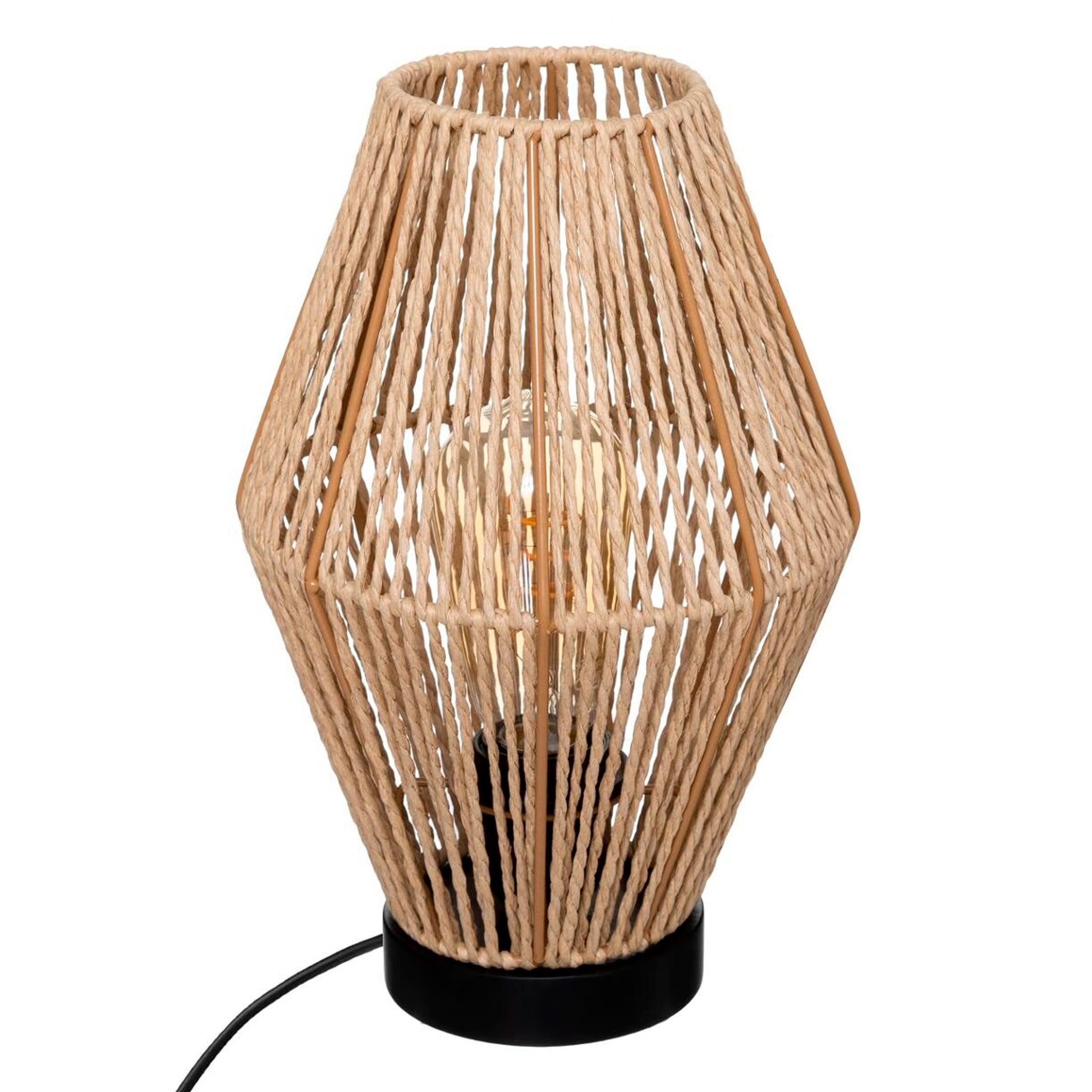 Wellhome Lámpara Sobremesa Aissa Nature Metal H.32cm_0