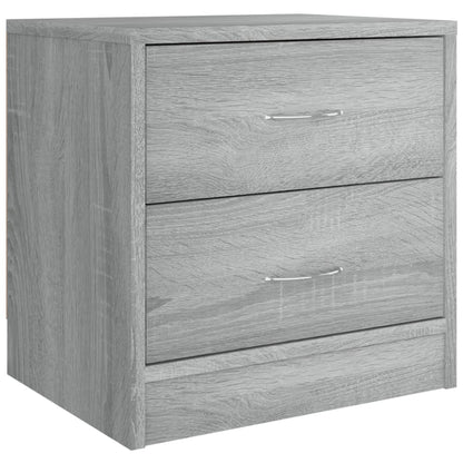 Mesitas De Noche 2 Uds Madera Ingeniería Gris Sonoma 40x30x40cm_1