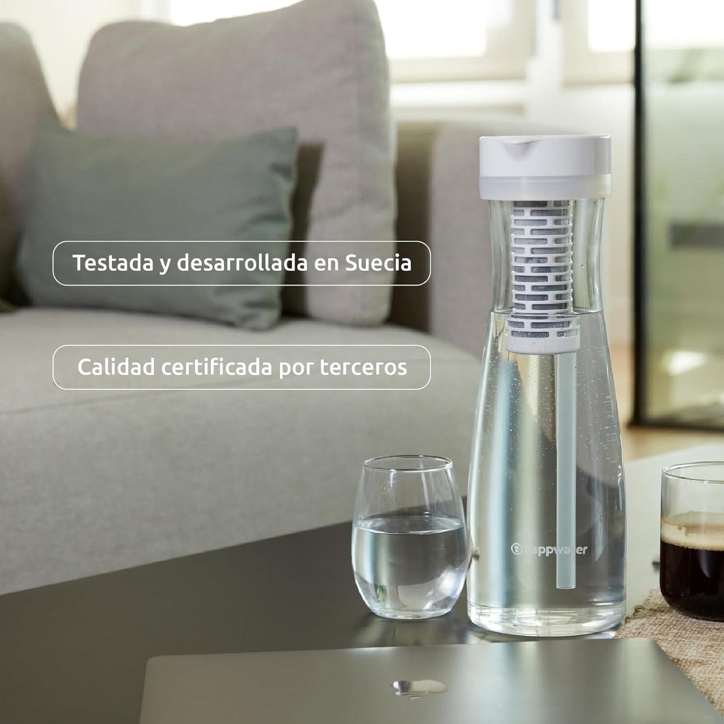 Jarra filtradora de cristal PitcherPro SMR Tappwater 1,45 l