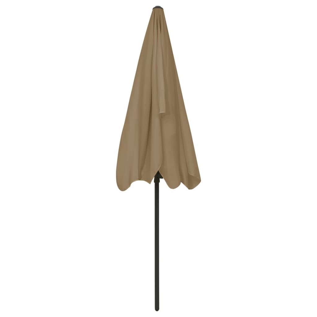 Vidaxl Sombrilla De Playa Gris Taupe 200x125 Cm_4