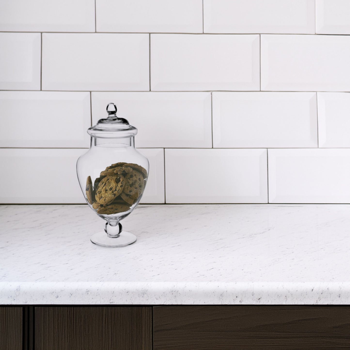 Wellhome - Tarro De Cristal Para Caramelos Con Pie 2,1l