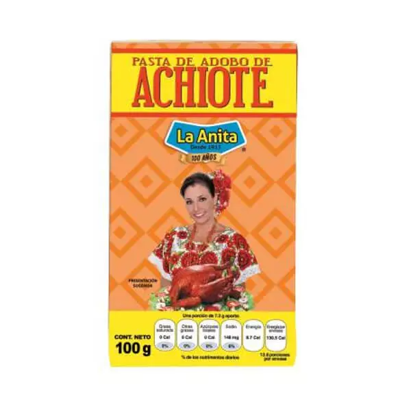 Condimento de achiote La Anita 100g