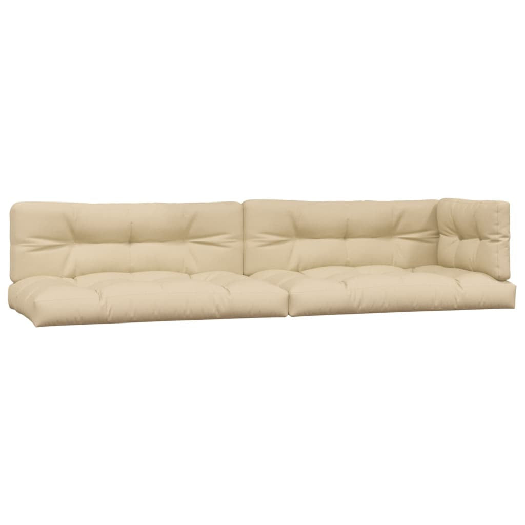 Vidaxl Cojines Para Sofá De Palets 5 Unidades Tela Beige_0