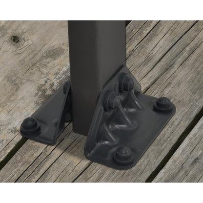 Pérgola adosada Feria 300x915 m gris