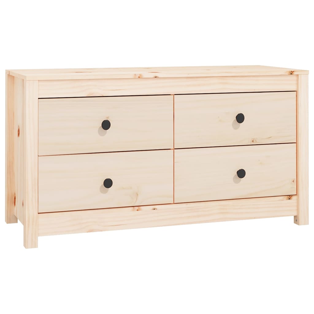 Armario Auxiliar De Madera Maciza De Pino 100x40x54 Cm / Vetonek_1