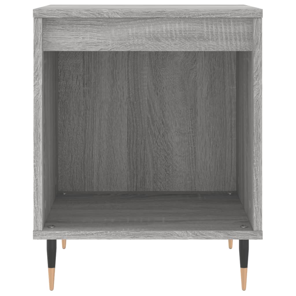 Mesita De Noche 2 Uds Madera Ingeniería Gris Sonoma 40x35x50 Cm_3