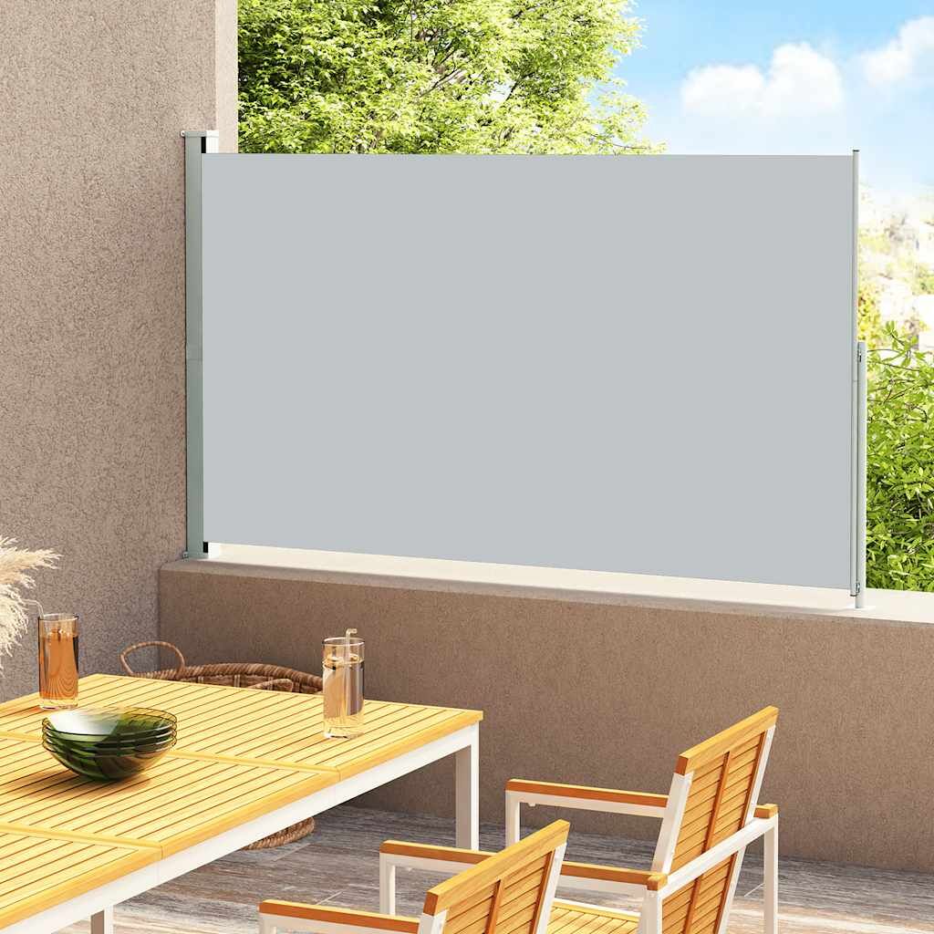 Vidaxl Toldo Lateral Retráctil Para Patio Gris 220x300 Cm_1