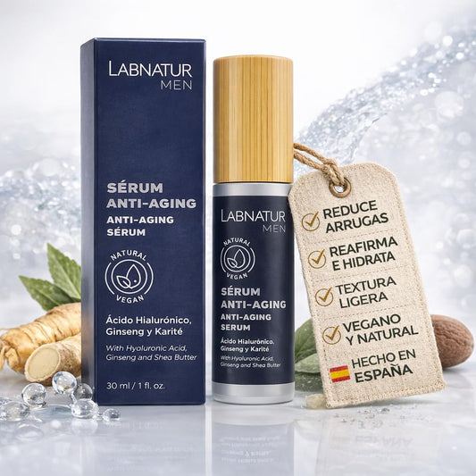 Sérum Facial Instantáneo Hombre 30 ml | Hidratación y Energía Antifatiga | Cuidado Facial Masculino | Labnatur_0