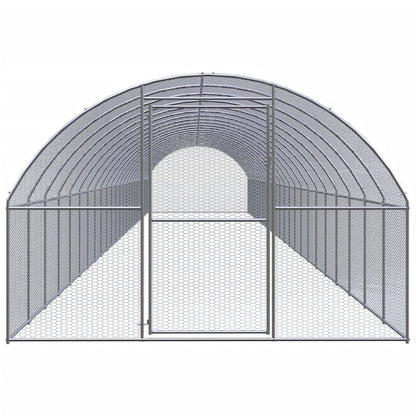 Vidaxl Gallinero De Exterior De Acero Galvanizado 3x24x2 M_1