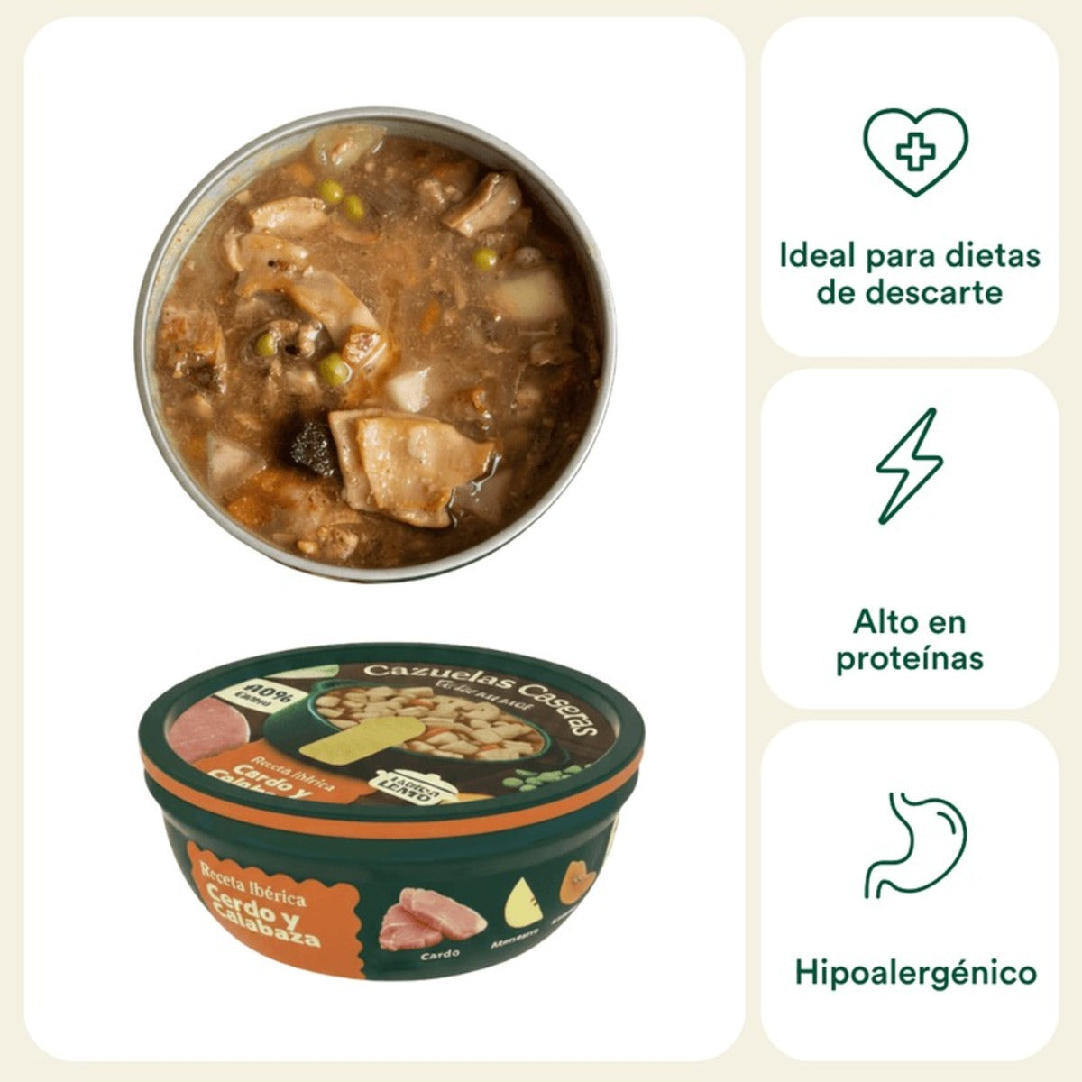 Cazuelas Caseras Cerdo y Calabaza Wild Balance 280g