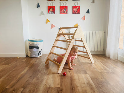 Triángulo De Aprendizaje Pikler Plegable Madera 90 X 50 X 80 Cm. Tremsc0007 Woodgo._4