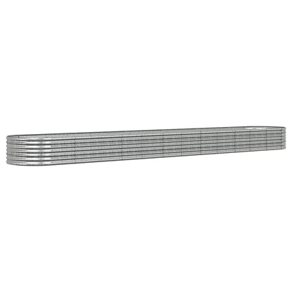 Jardinera Arriate Acero Galvanizado Plata 512x80x36 Cm_0