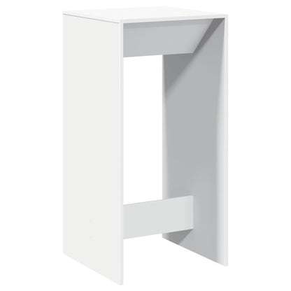 Mesa Alta De Bar Madera De Ingeniería Blanca 51x50x103,5 Cm_4