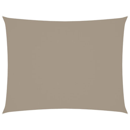 Vidaxl Toldo De Vela Rectangular Tela Oxford Gris Taupe 3x4 M_0