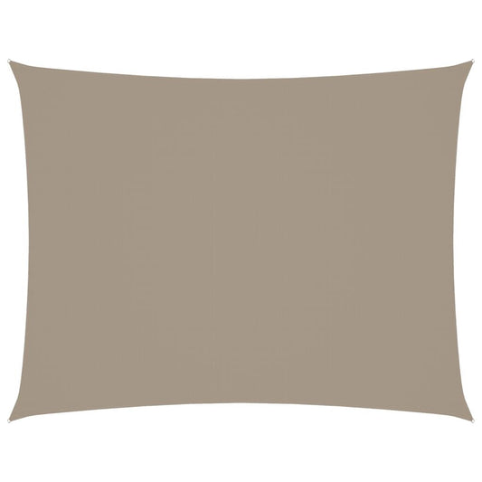 Vidaxl Toldo De Vela Rectangular Tela Oxford Gris Taupe 3x4 M_0