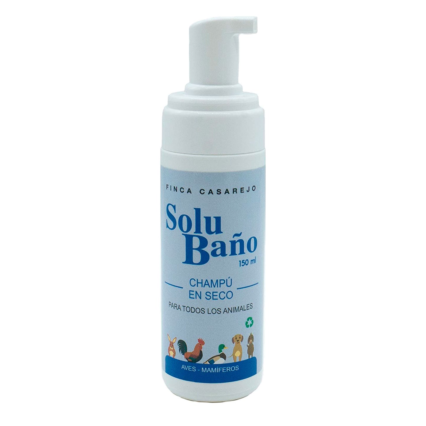 Champú En Seco Para Mascotas 150 Ml - Producto 100% Natural - Solubaño No Requiere Aclarado - Cuida La Piel_0