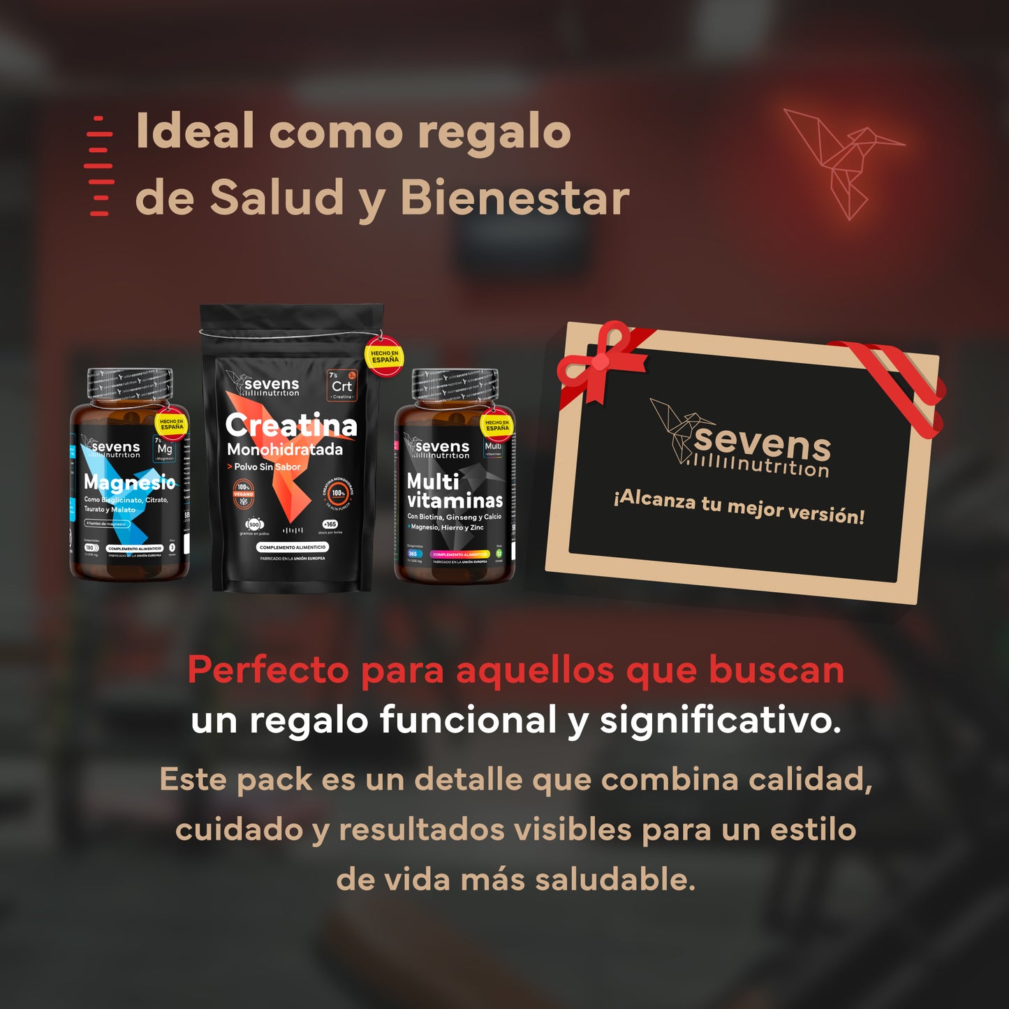 Pack Rendimiento. Con Creatina, Magnesio y Multivitaminas. Sevens Nutrition. Energía y Rendimiento_5