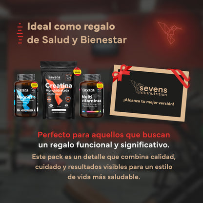 Pack Rendimiento. Con Creatina, Magnesio y Multivitaminas. Sevens Nutrition. Energía y Rendimiento_5
