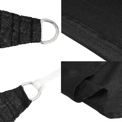 Toldo De Vela Negro Hdpe 160 G/m² 6x6x6 M_4