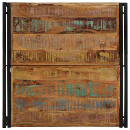Mesa De Centro Multicolor 80x80x35 Cm Madera Maciza Reciclada_2