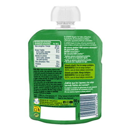 Bolsita puré de fruta ecológica para bebés sabor Mango Gerber 90 g GERBER Organic Mango