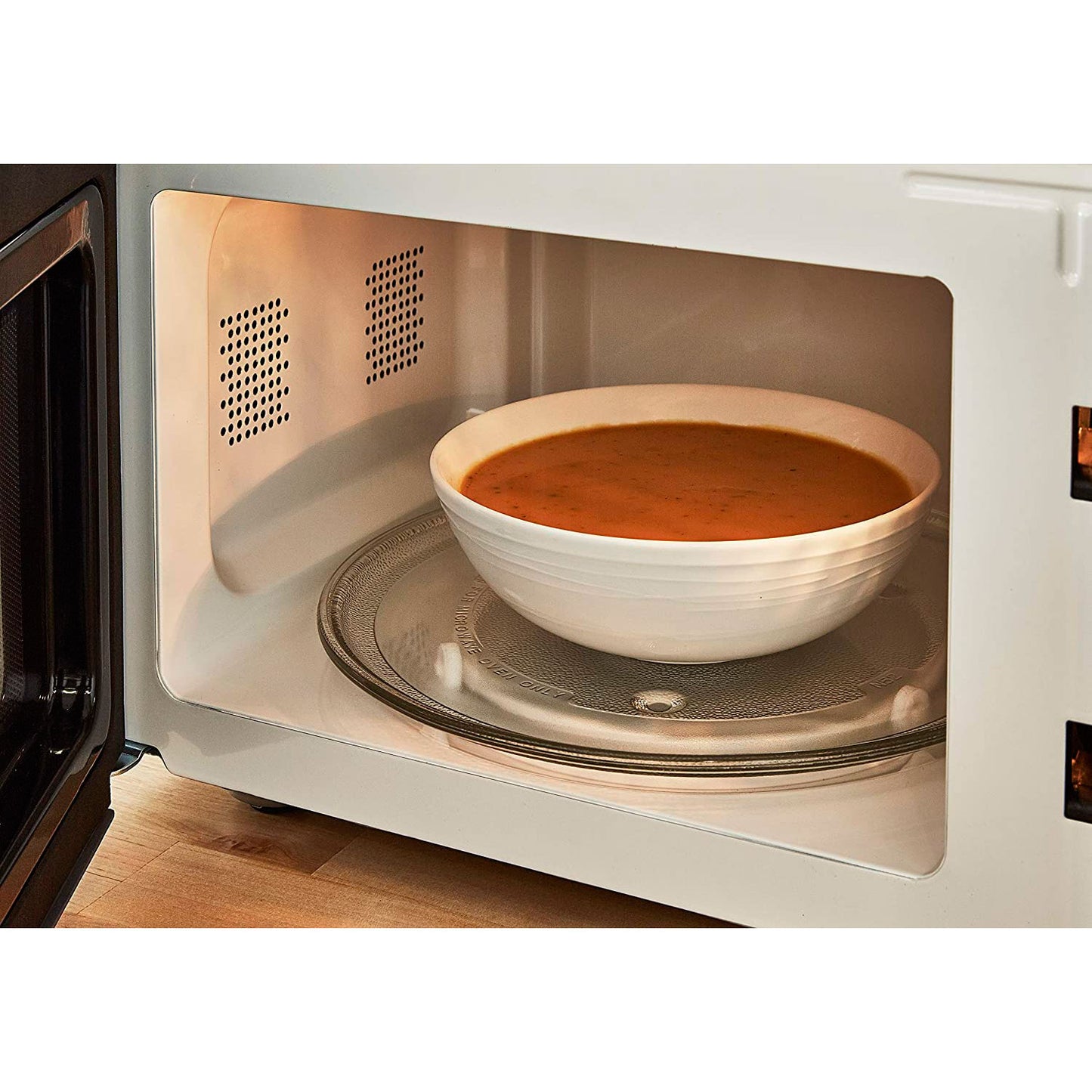 Swan Nordic Microondas Digital, 20l, 6 Niveles, Temporizador, Tirador Efecto Madera, Diseño, Sm22036whtneu, Blanco 800w_5