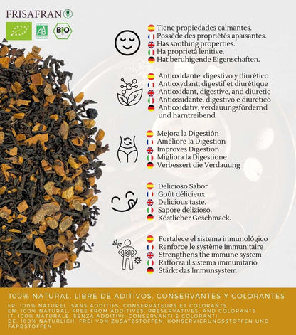 Té Negro Chai Ecológico Granel | Calidad | Frisafran 200 G_2