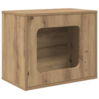 Casa Para Gatos Roble Artesanal 51 X 30 X 42,5 Cm_0