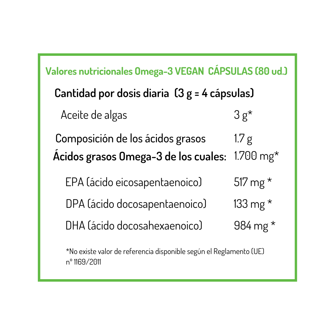 Omega-3 Cápsulas Vegan NORSAN 80 cápsulas