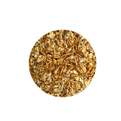 Comida Para Pájaros Silvestres 20 Kg, Deluxe Con Gusanos De Harina, Sin Cáscara_4