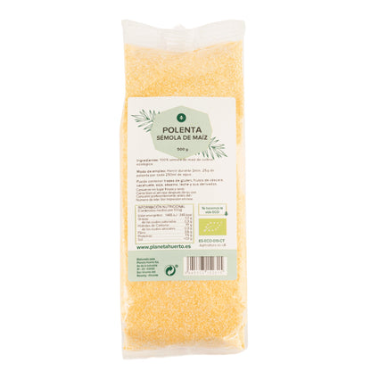 Sémola de maíz polenta instantánea ECO Planeta Huerto 500 g