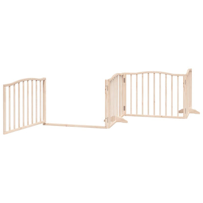Vidaxl Puerta Para Perros Plegable 12 Paneles Madera De Álamo 960 Cm_3