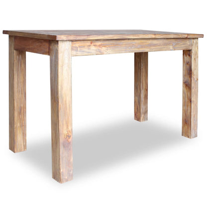 Mesa De Comedor De Madera Maciza De Caoba 120x60x77 Cm_1