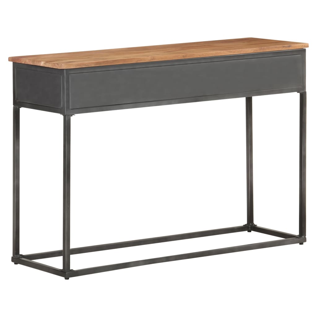 Mesa Consola De Madera Maciza De Acacia 110x35x75 Cm_1